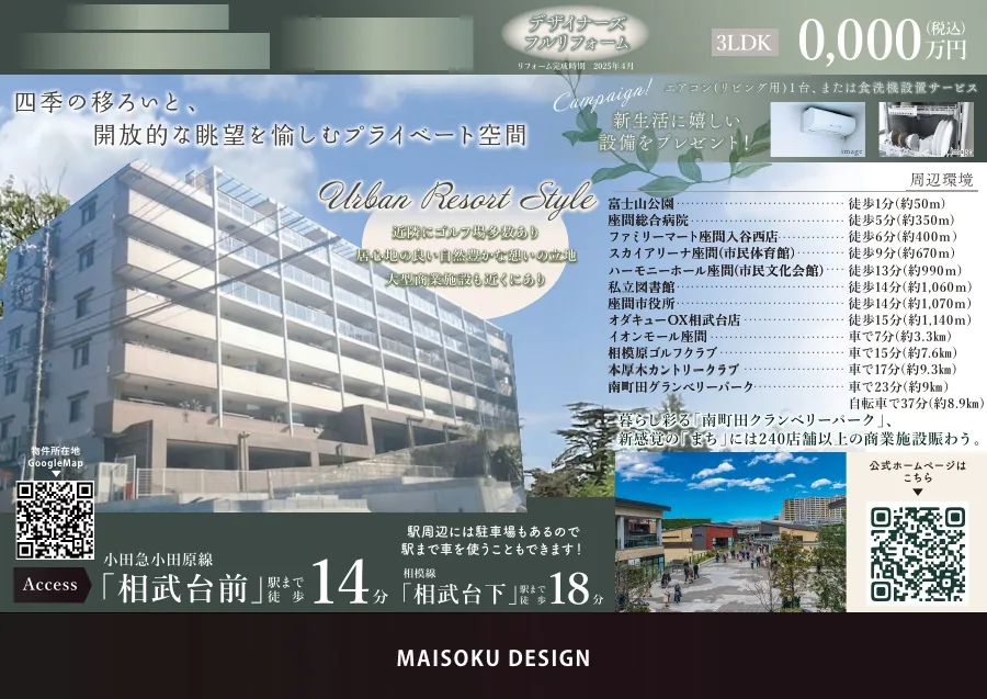 制作したマイソクの事例サンプル