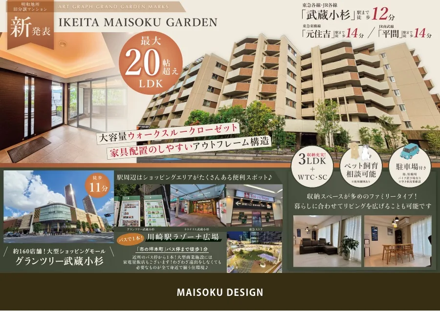 制作したマイソクの事例サンプル